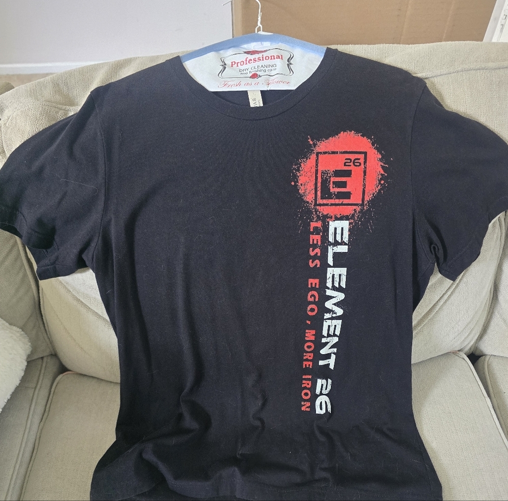 Element Men's Tee in Black with Red and White Graphics